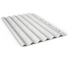 Telha Ondulada de Fibrocimento Residencial Cinza 213 cm x 110 cm 5 mm Brasilit